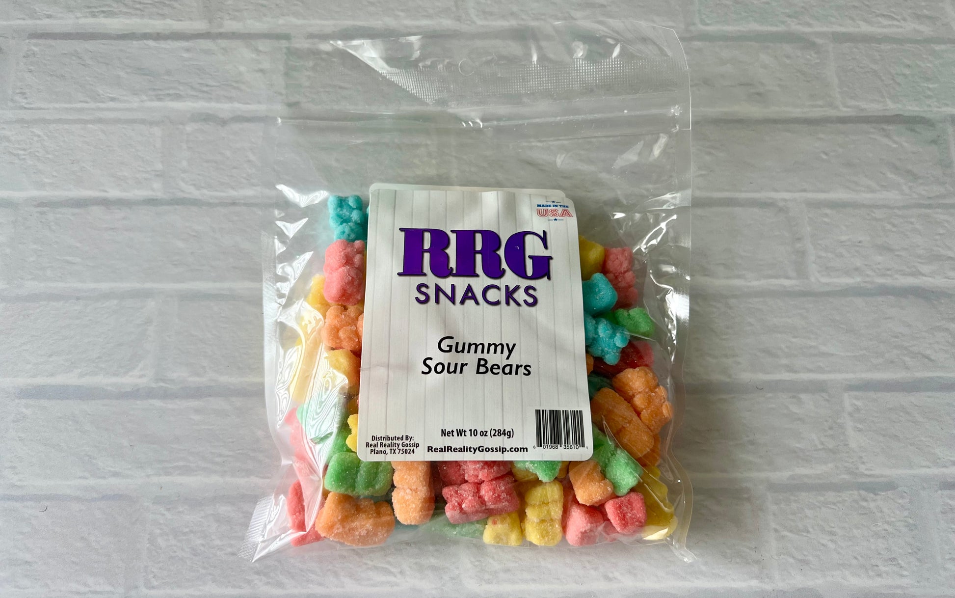 Rrg snacks gummy sour bears 