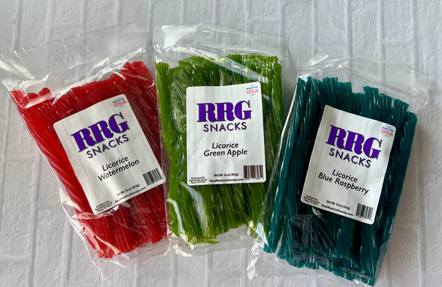 3-Pack Licorice — Green Apple, Watermelon, Blue Raspberry