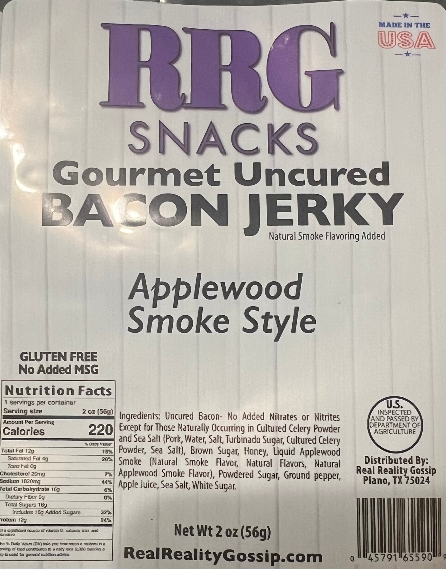 Applewood Smoke Style Bacon Jerky