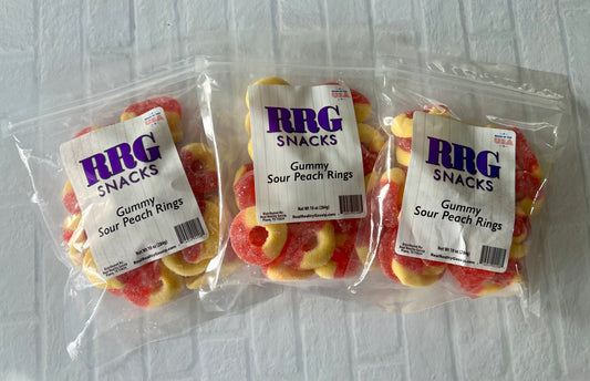 3-Pack Gummy Sour Peach Rings