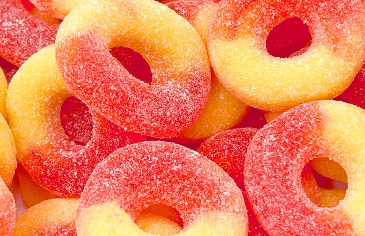 Gummy Sour Peach Rings