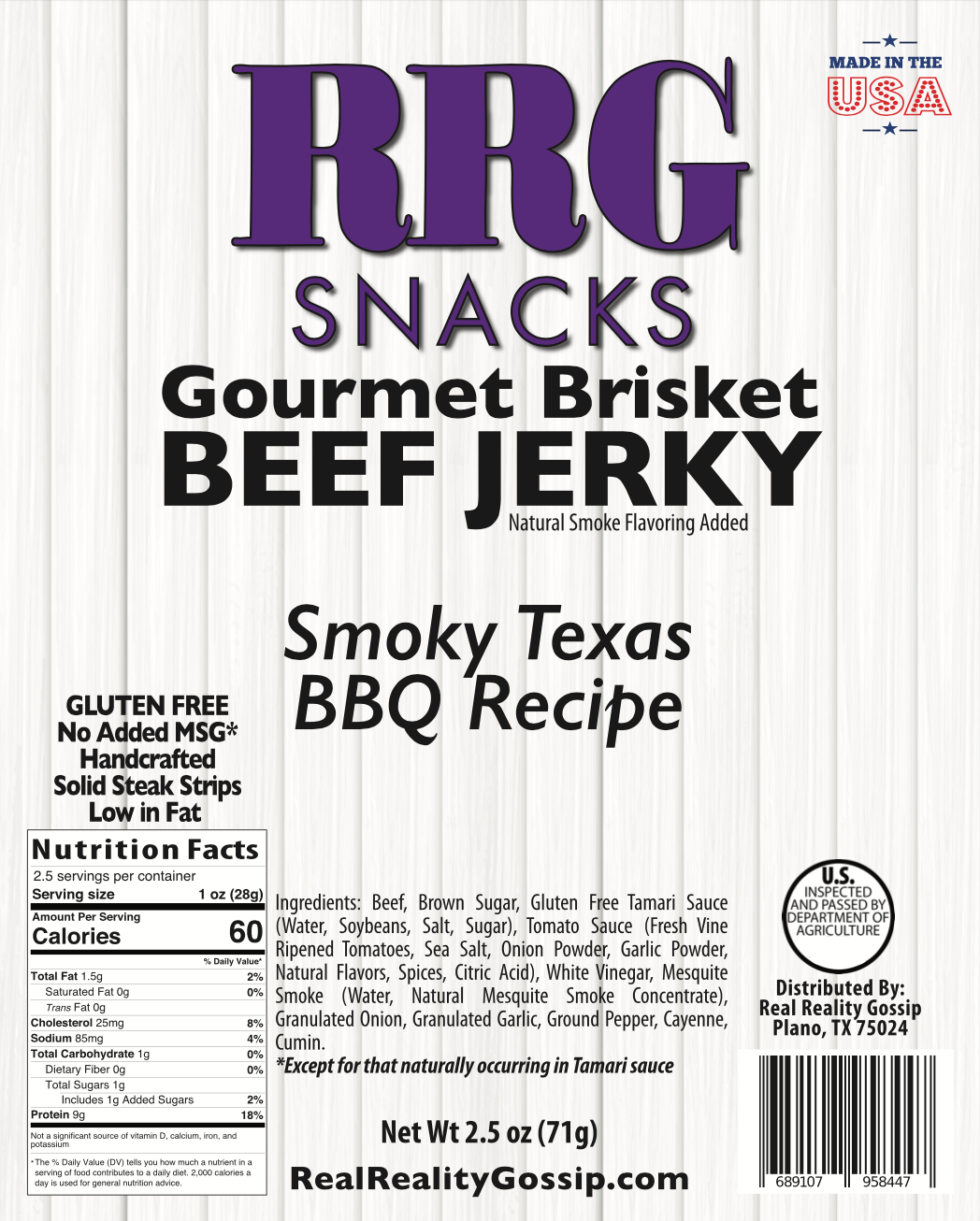 Smoky Texas BBQ Beef Jerky